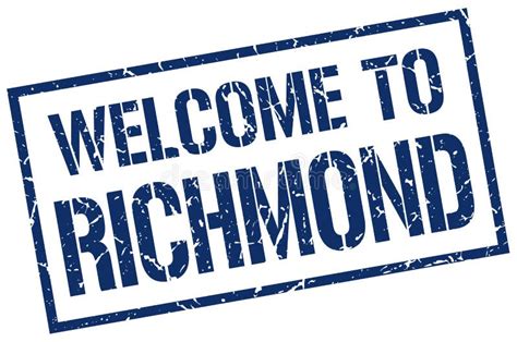 Welcome To Richmond Stamp Stock Vector Illustration Of Template