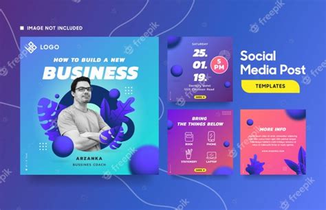 Premium Vector Social Media Post Template For Event With Cool