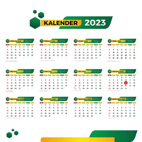 Download Gratis 18 Kalender 2023 Lengkap Dan Bisa Diedit Teman Kreasi