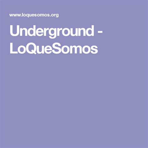 Underground Loquesomos Refugio De Animales Que Es La Democracia