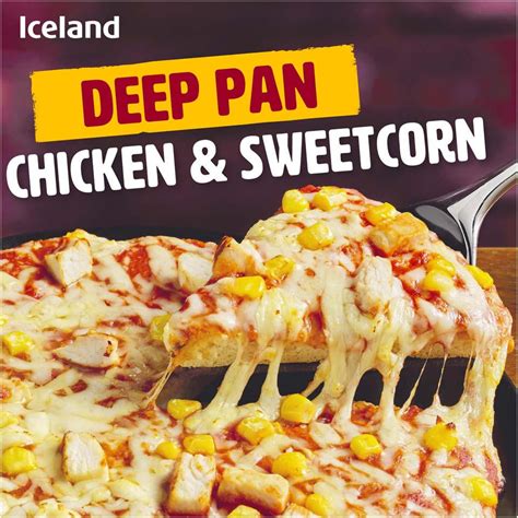 Iceland Chicken Sweetcorn Deep Pan Pizza G Iceland Foods