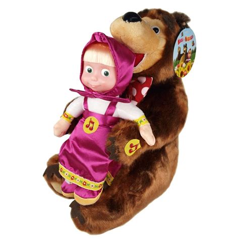 Buy Masha And The Bear Set Russian Talking Toy Popular Cartoon