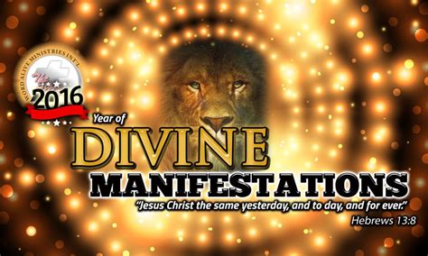 2016 Our Year Of Divine Manifestation Word Alive Ministries