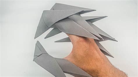 How To Make Origami Claws From A4 Paper Youtube Origami Claws