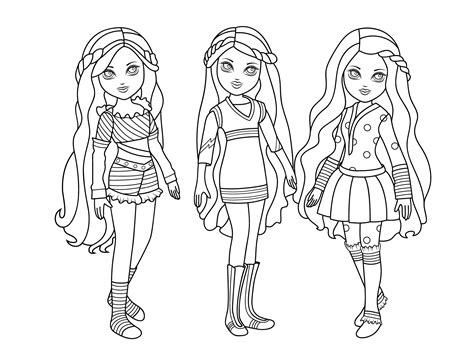 This is a paper doll coloring crafts book for adults. Doll coloring pages to download and print for free