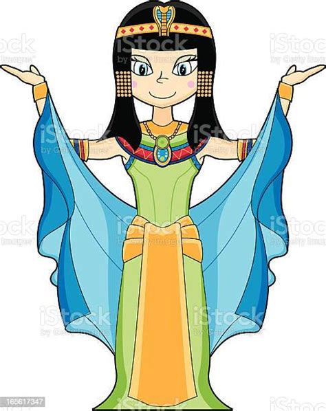 Cute Cleopatra Egyptian Queen Stock Illustration Download Image Now Clip Art Egyptian