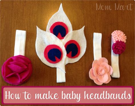 Mom Mart Diy Felt Flower Baby Headbands Tutorial