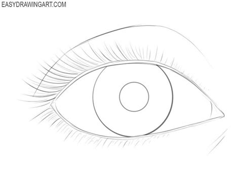 How To Draw An Eye Easy Eye Drawing Easy Eye Drawing Eye Outline