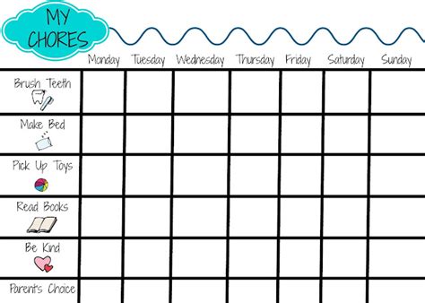 Try This Free Printable Chore Chart For Kids