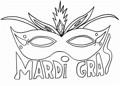 Effortfulg Mardi Gras Masks Coloring Pages