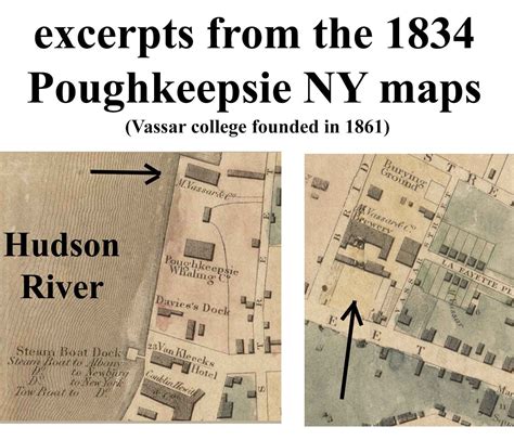 Matthew Vassars Brewery On 1834 Poughkeepsie Map Sold Lots Of Beer