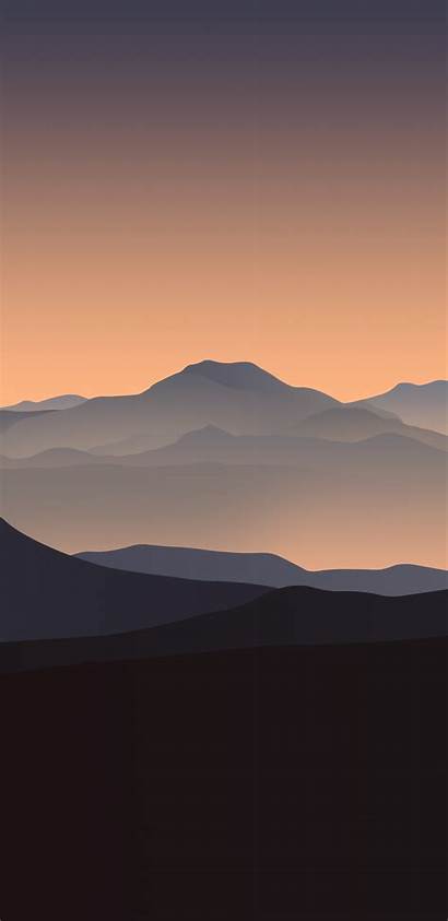 Sunset Mountains Wallpapers Mountain Iphone Orange Week