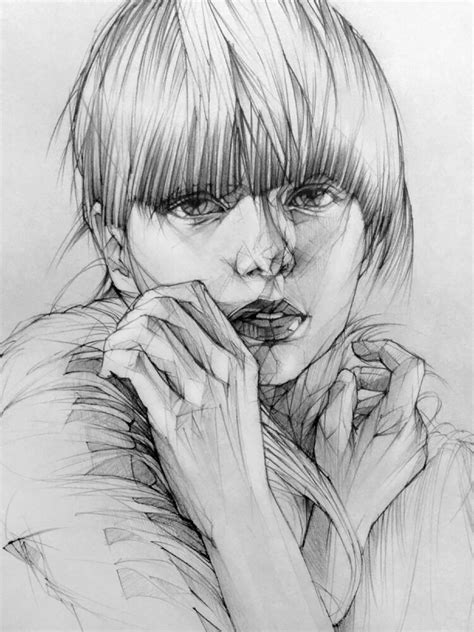 Artstation Pencil Drawing Portrait Toh Yasu藤保 055 藤保 Toh Yasu