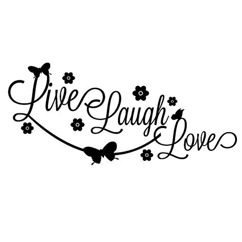 Sticker Design Live Laugh Love Stickers Stickers Chambre Amour Ambiance Sticker