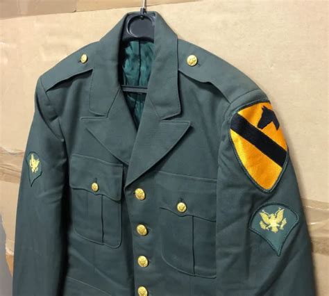 Genuine Us Army Vietnam 1st Cav Ag 44 Wool Uniform Jacket 1969 Ex Cond