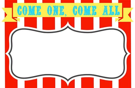 Free Printable Carnival Tickets Templates
