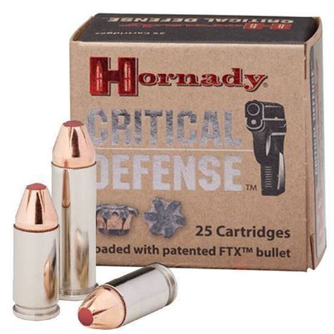 Hornady Critical Defense 38 Spl 110 Gr Ftx 25 Cartridges