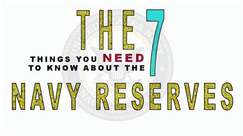 The 7 Things You Need To Know About The Navy Reserves Youtube