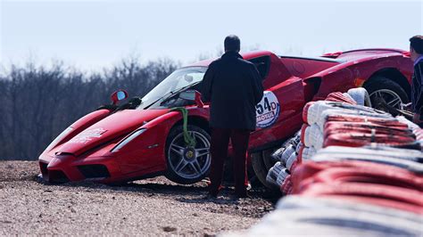 Ferrari Enzo Crashes During Rallye De Paris