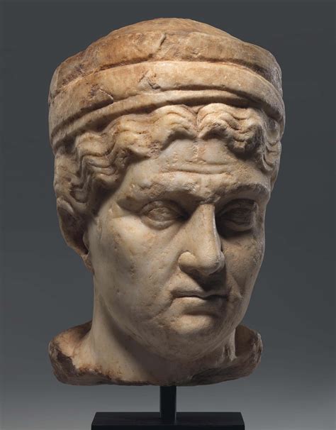 A Roman Marble Portrait Head Of A Woman Circa 2nd Century Ad