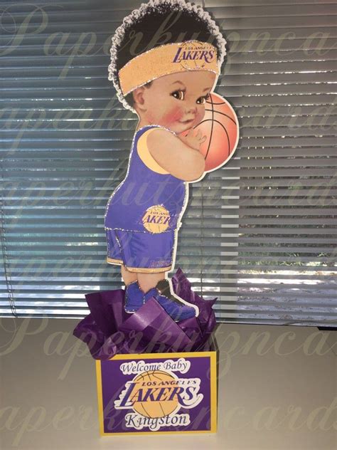 Lakers Basketball Baby Boy Baby Shower African American Baby Etsy In