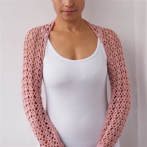 crochet shrug pattern woman crochet clothing long sleeves etsy uk
