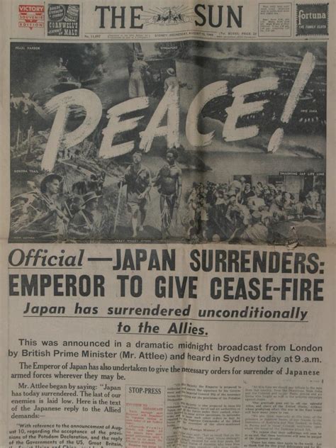 Vp Day Anniversary How Australia Marked End Of World War Ii Herald Sun