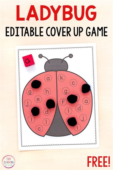 Ladybug Cover Up Alphabet Activity | Alphabet activities preschool