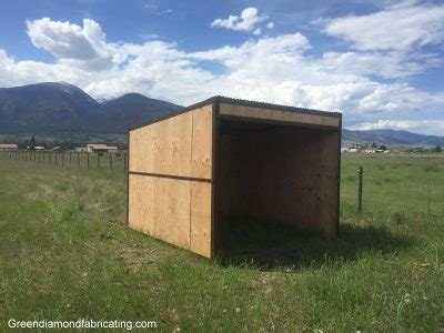 Here is how we built a cheap loafing shed. Portable horse loafing shed kits with delivery