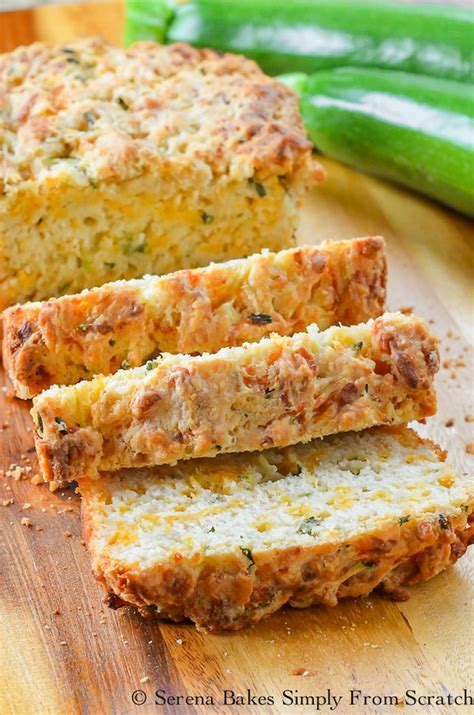 Zucchini Cheddar Cheese Herb Beer Bread Serena Bakes Simply From Scratch