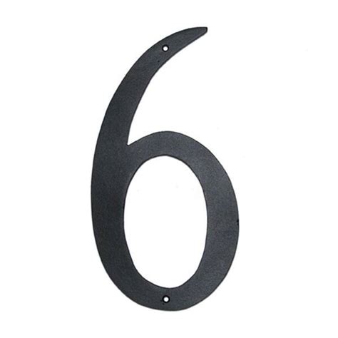 Montague Metal Products 8 In Standard House Number 6 Cshn 6 8 The