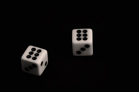 Two White Dice Free Stock Photo Public Domain Pictures