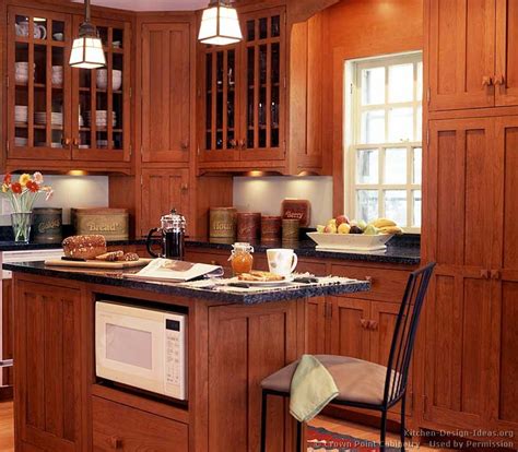 I wanted the redness of the cabinets to recede, to blend in. Pictures of Kitchens - Traditional - Medium Wood, Cherry ...