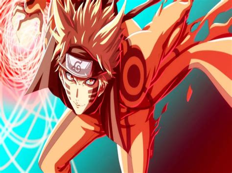 Nine Tail Fox Naruto Blonde Hair Boy Red Powerful Anime Red Eyes