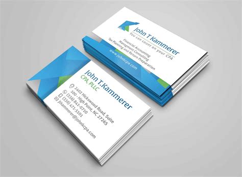 Premium cards printed on a variety of high quality paper types. John T Kammerer Accountant - Business Card design - Graphic Design, Logo Design & Web Design in ...