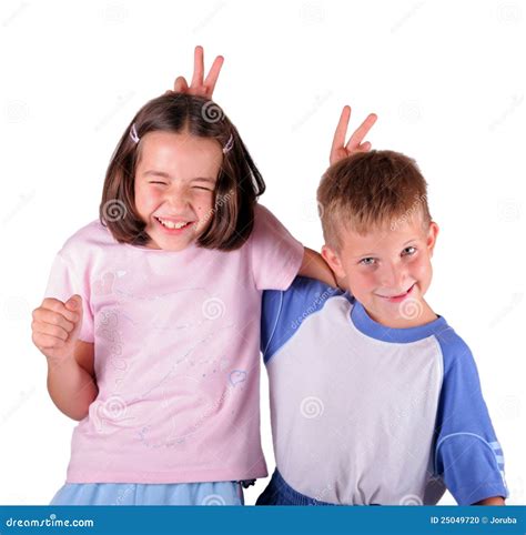 Siblings Having Fun Together Stock Photo Image Of Cousin Humor 25049720