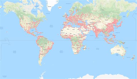 Oc Every City In The World With Over 100k Population Details In