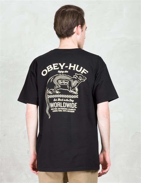 Huf Huf X Obey Rat Race Ss T Shirt Hbx Globally Curated Fashion