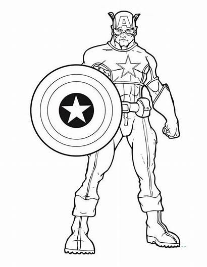 Avengers Coloring Captain America