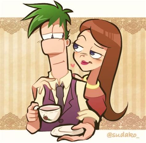Ferb And Vanessa Fanart By Sudako Ferb And Vanessa Phineas And