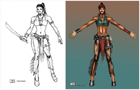 Tribal Female A Fallout Tactics Fantasy Women Warrior Woman Post