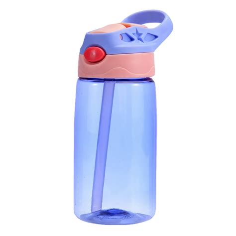 Kids Children Straw Water Bottle Plastic Drinking Cup Leak Proof