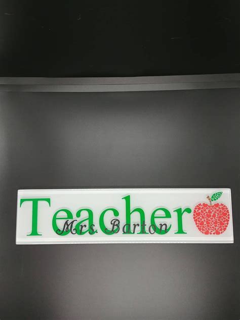 Teacher Appreciation Glass Tile Etsy