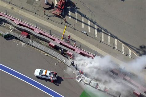 F1 Drivers Impressed By Tecpro But Concerned Over Fire In Huge F2 Crash