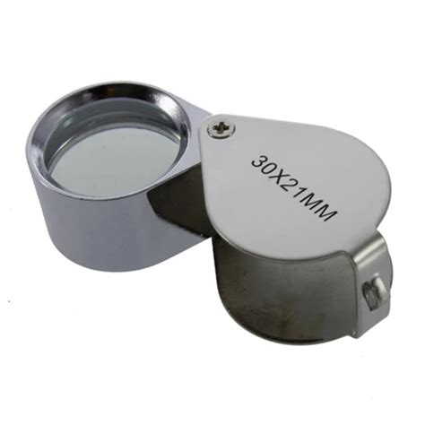 Mini 30x Glass Magnifying Magnifier Jeweler Eye Jewelry Loupe Loop 30