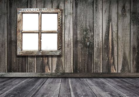 Room Interior Vintage Window With Wooden Wall And Floor Background