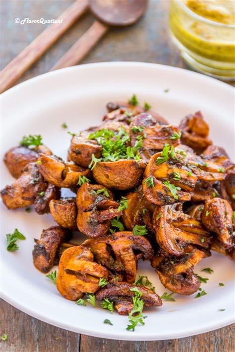 Easy And Spicy Grilled Mushrooms Flavor Quotient