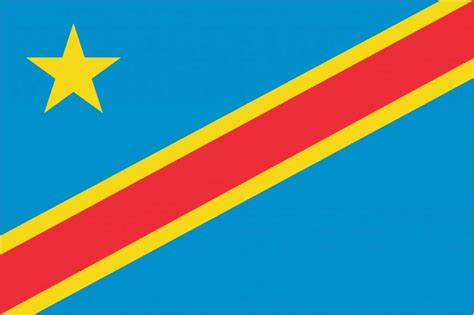 Flag Of The Congo Democratic Republic The Symbol Of Sereni