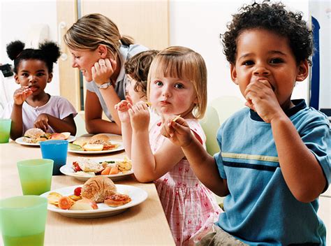 Preschool Children Eating Lunch Discovery Schoolhouse