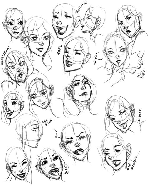 Facial Expressions Practice 1 By Raeri Chan On Deviantart Facial